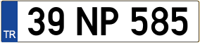 Trailer License Plate